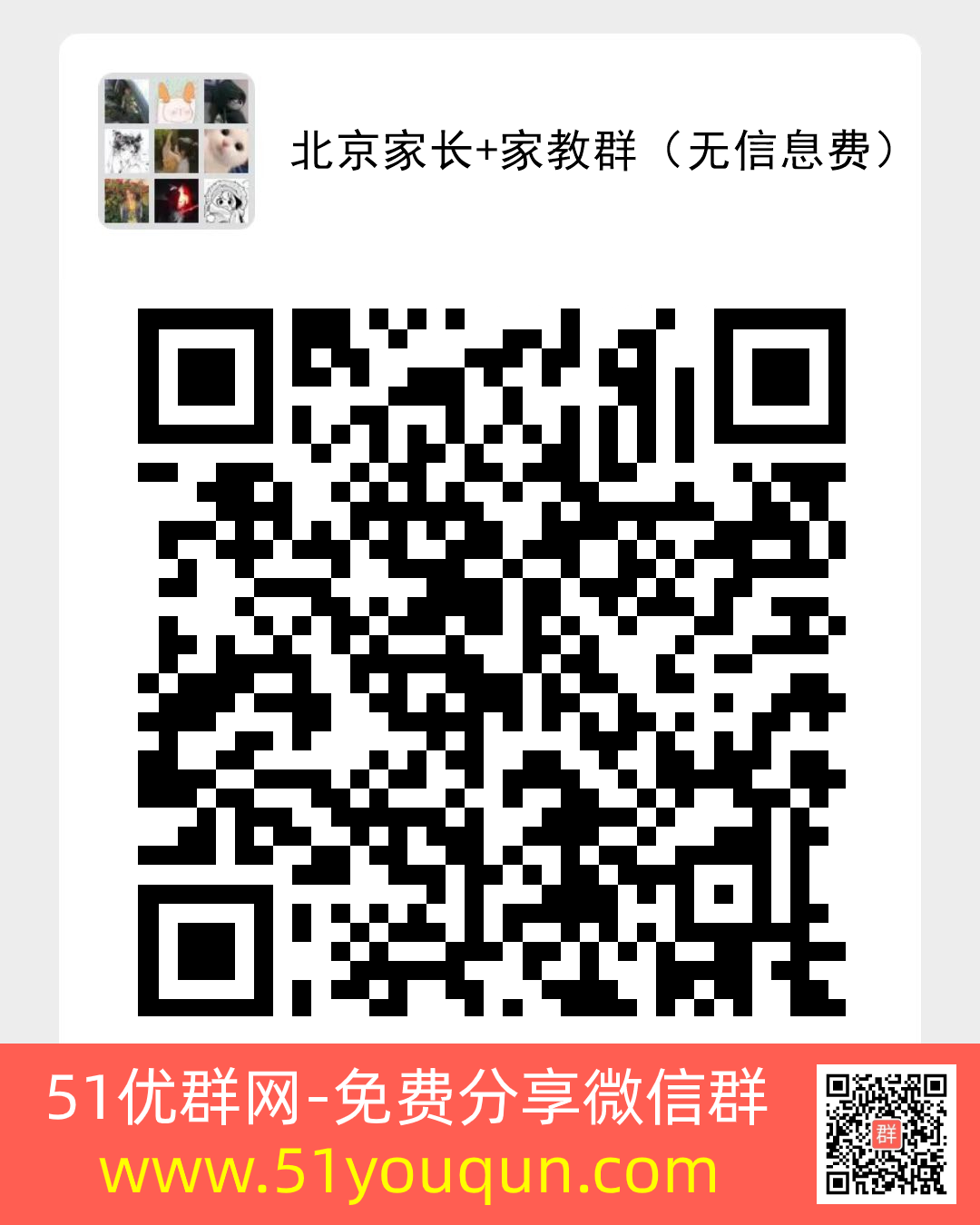 北京家长+家教群（无信息费）-教育·学习微信群